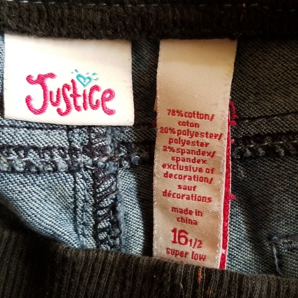 Justice Stretch Denim Shorts - Picture 4 of 8